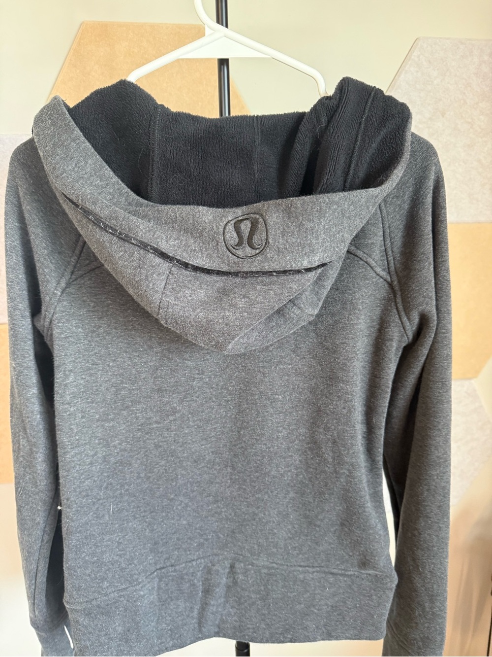 lululemon athletica Women's Charcoal Gray Hooded Sweater